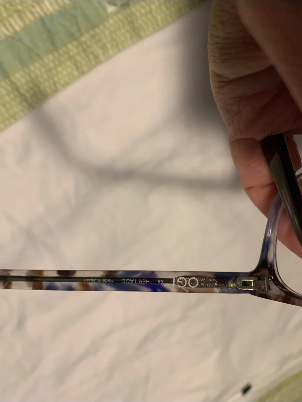 Tortoiseshell Rounded Rectangle Eyeglass by OGI- 7171/2231 Heritage Frames